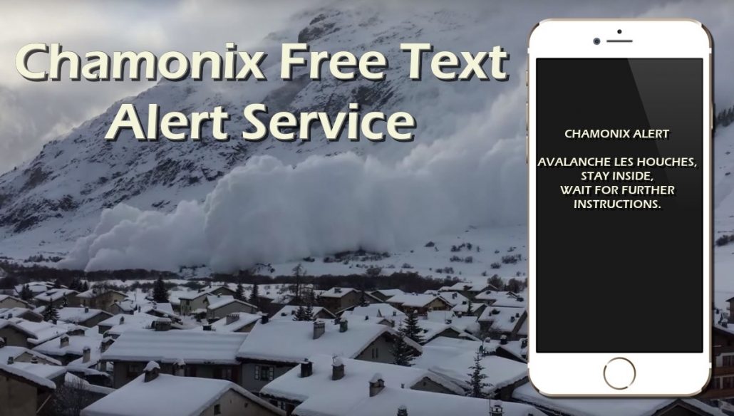 Chamonix Free Text Alert