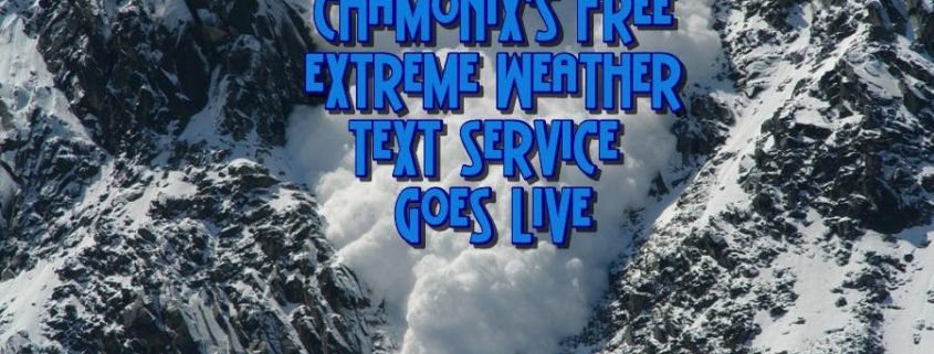 Chamonix Free Text Alert