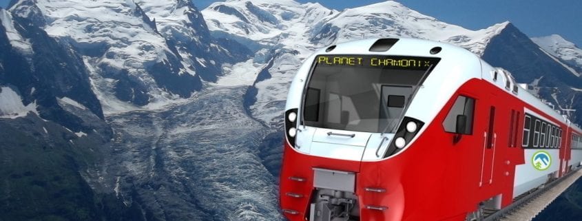Leman Express New Alpine Train, Geneva To St Gervais, Mont Blanc