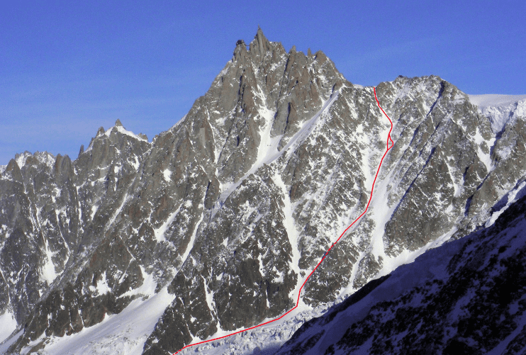 Cosmique Couloir Chamonix Mont Blanc