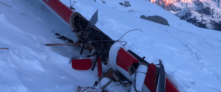 Aircraft Crash Rutor Glacier